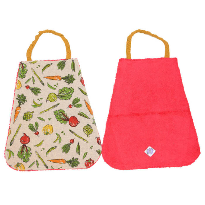 Bavoir de maternelle "Au marché"