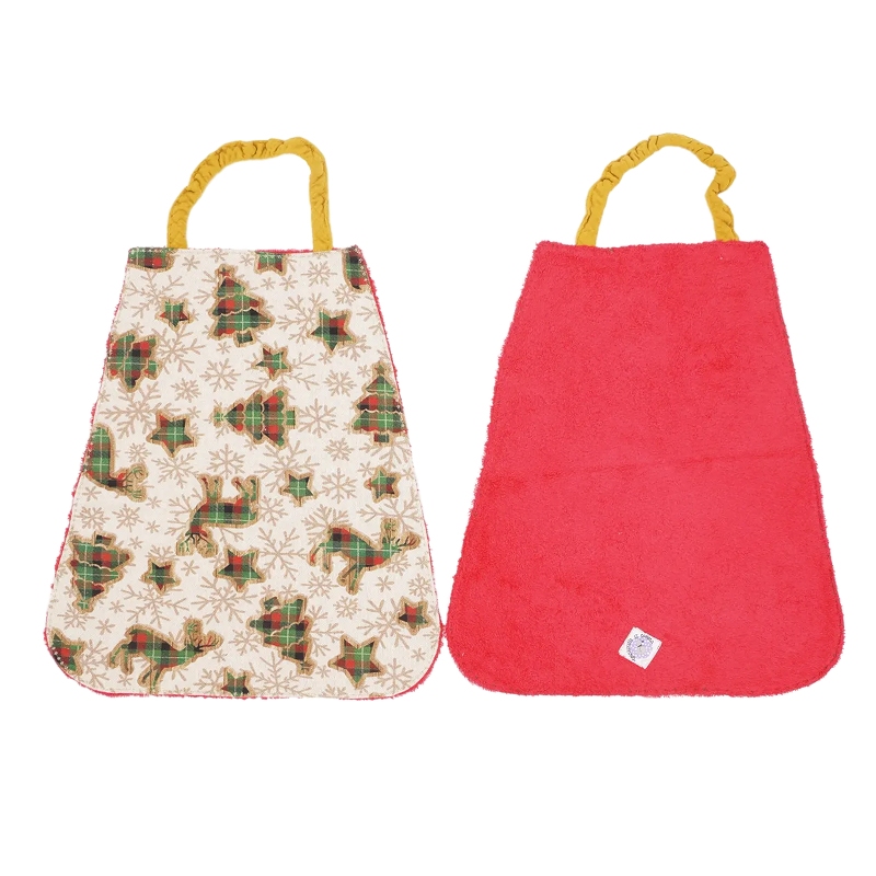 Bavoir de maternelle "Noël écossais"